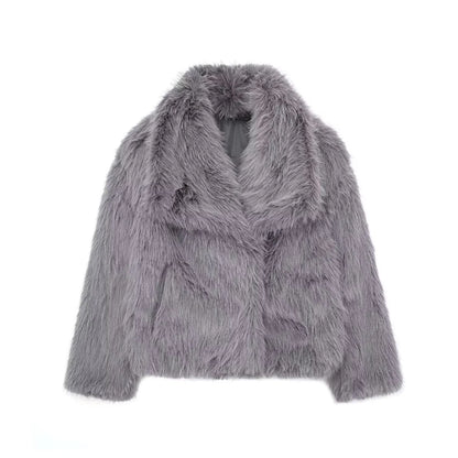 Manteau en Fausse Fourrure