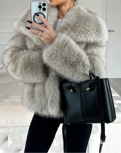 Manteau en Fausse Fourrure